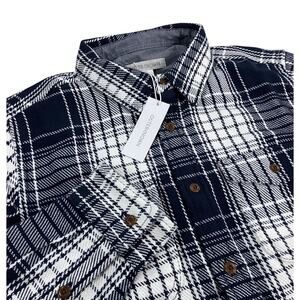 Outerknown Blanket Shirt Plaid Button Up Organic Cotton 1310023W ABB Mens Size M